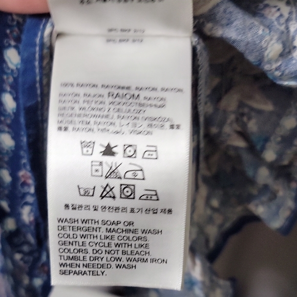 NWOT Roxy Blue and White Boho Dress Size S - Picture 8 of 8